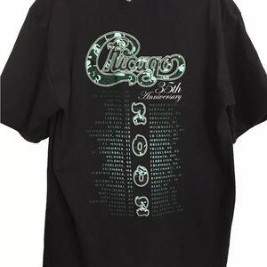 Chicago band 35th Anniversary Black Tour T-Shirt L